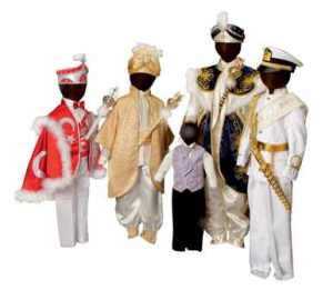 Selection of Turkish circumcision costumes