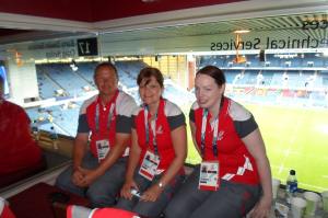 Steve, carole and Katie at ibrox